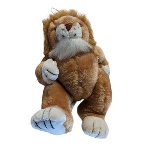 Vintage Articulated Lion Plush Imported by PMS